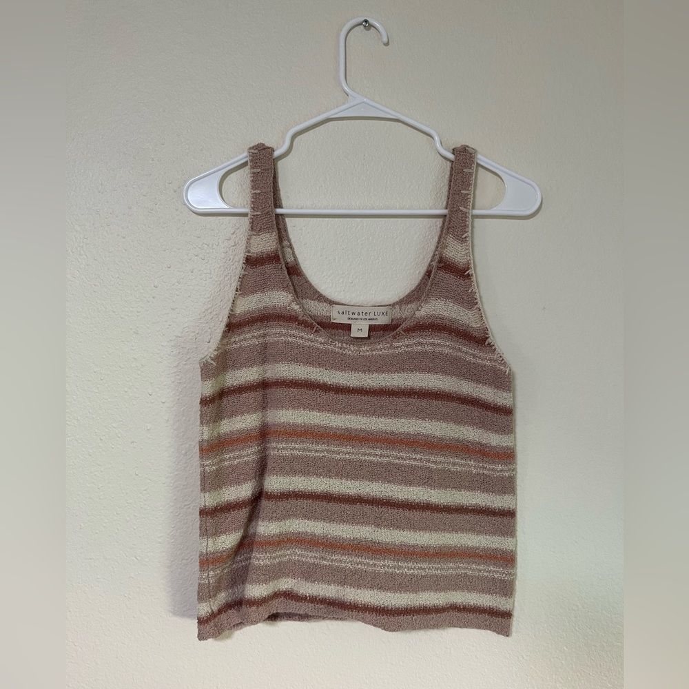 Saltwater LUXE striped tank size M